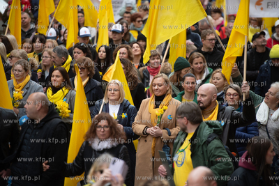 Gdańsk. Parada na finał Pól Nadziei. Anna Olkowska-Jacyno,...