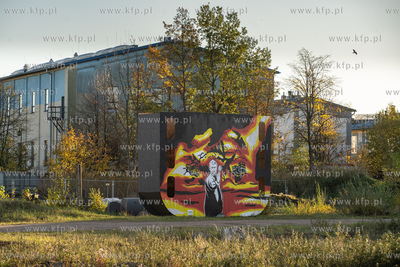 Gdańsk WL4 Mleczny Piotr. Najnowszy mural Mariusza...