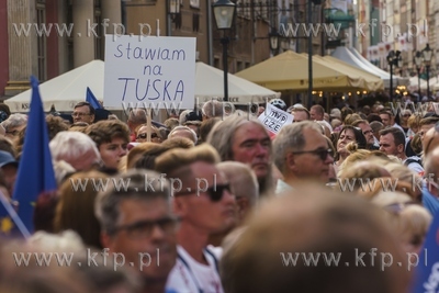 Donald Tusk w Gdańsku. 19.07.2021 fot. Anna Rezulak...