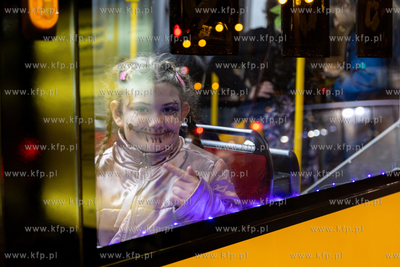 Gdńsk. Halloweenowy tramwaj. 31.10.2024 / fot. Anna...