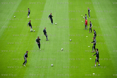 Gdansk. Stadion PGE Arena. Pierwszy oficjalny trening...