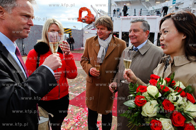 Gdansk. Stocznia Remontowa Shipbulding SA. Chrzest...