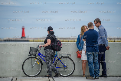 Gdansk. Uroczystosc otwarcia Falochronu Zachodniego...