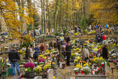 Gdansk. Cmentarz Garnizonowy. Dzien Wszystkich Swietych.
01.11.2015
fot....
