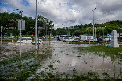Gdańsk. Skutki silnych opadow, które przeszły nad...