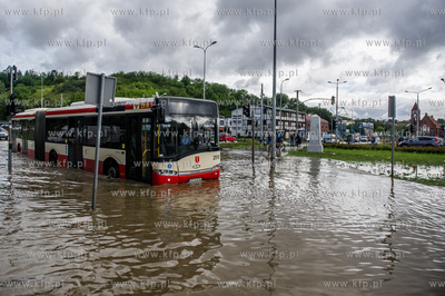 Gdańsk. Skutki silnych opadow, które przeszły nad...