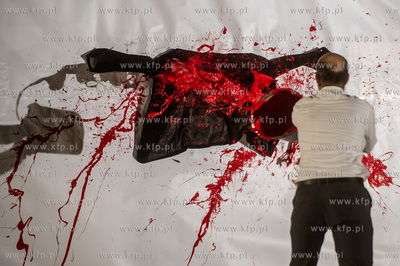 Gdańsk. Teren Muzeum II Wojny Światowej. Performance...