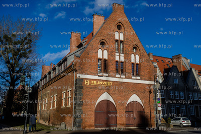 Gdańsk. Zabytkowy budynek Dworu MIejskiego przy ulicy...