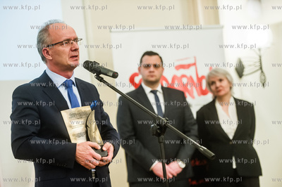 Gdańsk. Siedziba NSZZ Solidarność. Sala Akwen. Uroczystość...