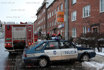 Gdansk, ul. Kartuska. Straz Pozarna zostala wezwana...