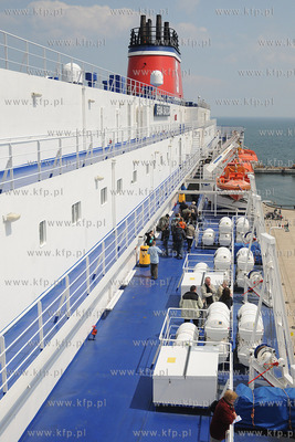 Gdynia. Molo Poludniowe. Dzien otwarty promu Stena...