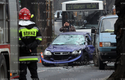 Ok. godz. 9 na wysokosci Kolibek Volkswagen T4 jadacy...