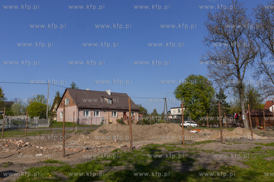 Wykopaliska archeologiczne na terenie spalonego w 1945...
