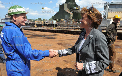 Stocznia Gdansk. Wodowanie jednostki COMBIDOCK IV....