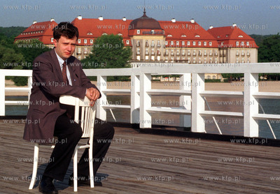 Jacek Karnowski - prezydent Sopotu na molo.fot. LUKASZ...