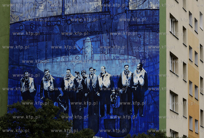 Gdansk Zaspa. Mural o Dywizjonie 303 autorstwa Justyny...