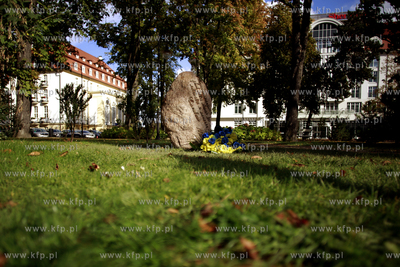 Sopot. Uroczystość odsłonięcia Kamienia Miłosza...
