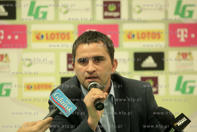 Gdansk. PGE Arena. Konferencja Tomasz Kafarskiego (...