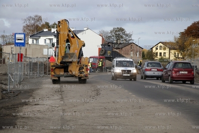Gdansk. Zmiana w organizacji ruchu na budowie wezła...