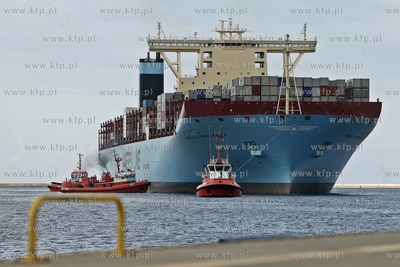 Najwiekszy kontenerowiec swiata Maersk Mc-Kinney Moller...