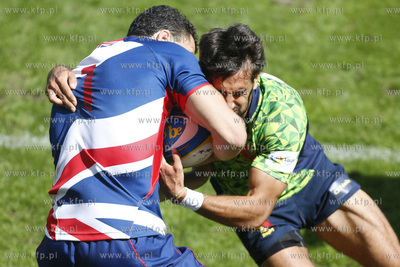 Gdynia. Mistrzostwa Europy w Rugby 7. Mecz Wielka Brytania...