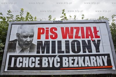 Billboard polityczny na ul. Kościuszki w Gdańsku...