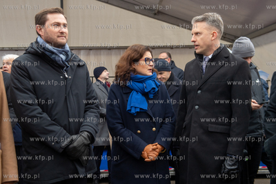 Gdańska Stocznia Remontowa im. J. Piłsudskiego. Wodowanie...