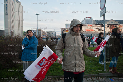 Warszawski "Marsz Niepodległosci" organizowany przez...