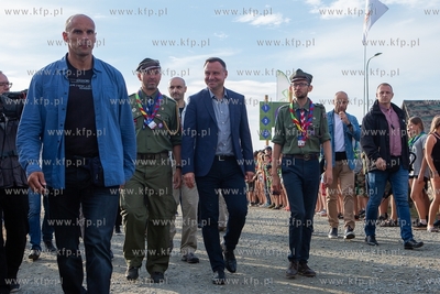 Prezydent Andrzej Duda odwiedził harcerzy na Zlocie...