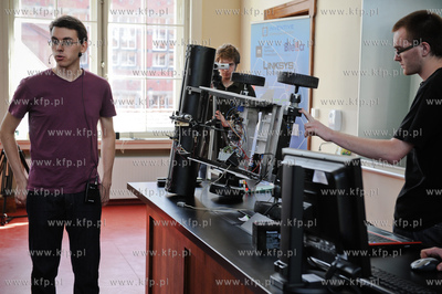 Gdansk. Politechnika Gdanska. Studenci wydzialu  Elektrotechniki...