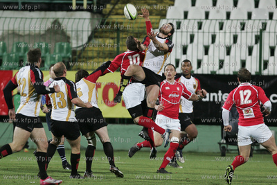 Gdansk. Stadion Miejski przy ul. Traugutta. Mecz rugby...