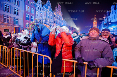Gdansk. Dlugi Targ. Swiateczny koncert Cala Polska...
