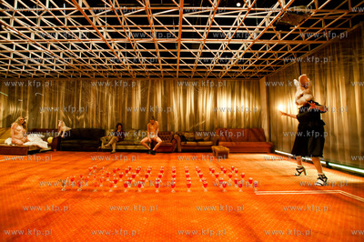 Gdansk. Teatr Wybrzeze. Scena Malarnia. Proba medialna...