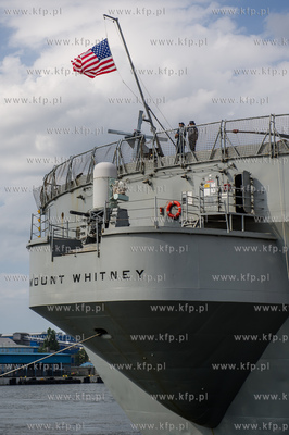 Gdynia. Wizyta amerykaskiego okretu USS Mount Whitney....
