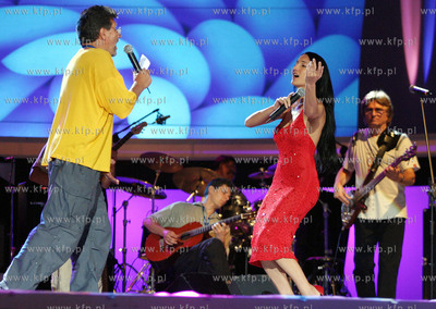 Festiwal Piosenki w Sopocie. Justyna Steczkowska wraz...