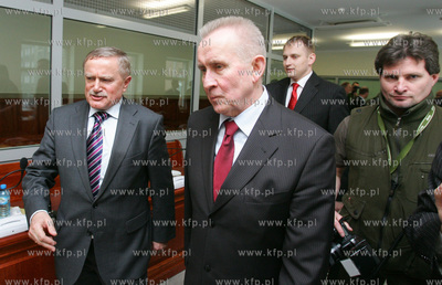 Szczecin. Minister sprawiedliwosci Andrzej Czuma na...