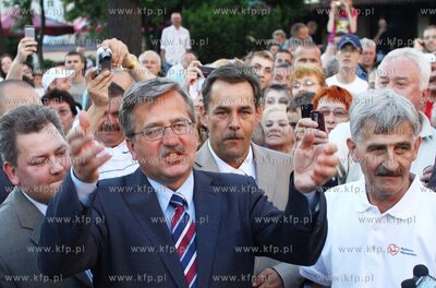 Chojnice Bronislaw Komorowski, marszalek Sejmu RP i...