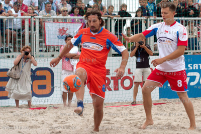 Mecz gwiazd w ramach Finalu Mistrzostw Plazowej Pilki...