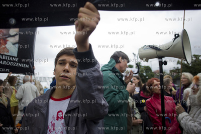 Gdańsk. Plac Solidarności. Czarny Protest,...