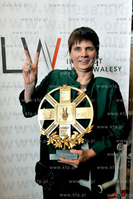 Gdansk, Dwor Artusa. Janina Ochojska, szefowa Polskiej...