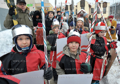 Orszak Trzech Kroli z okazji ich swieta. Pochod Trzech...