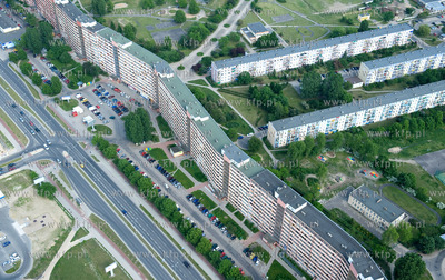 Gdansk Przymorze z lotu ptaka. Fragment najdluzszego...