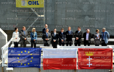 Gdansk, ul. Ku Ujsciu. Chrzest maszyny TBM, ktora otrzymala...