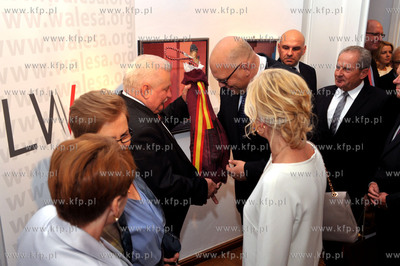 70 urodziny Lecha Walesy w oliwskim Palacu Opatow w...