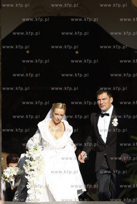 Gdansk. Katedra Oliwska. Slub Dariusza Michalczewskiego...