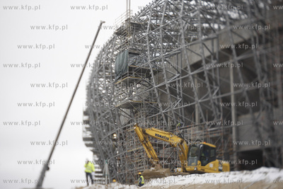 Gdansk. Budowa stadionu pilkarskiego PGE Arena.
29.11.2010
fot....