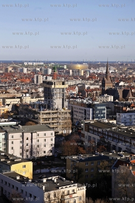 Gdansk. Centrum biurowe Neptun w budowie. 28.12.2012...