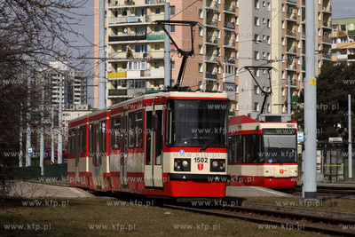 Tramwaj Konstal 114 Na linii nr. 8 na pętli Gdańsk...