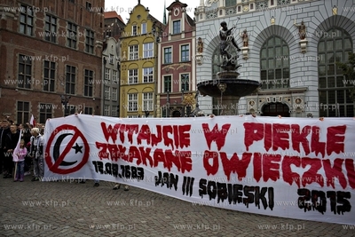 Gdańsk. Manifestacja przeciwko uchodźcom.
12.09.2015
fot....