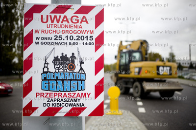 Ulica Żaglowa w Gdańsku. Tablica z informacją o...